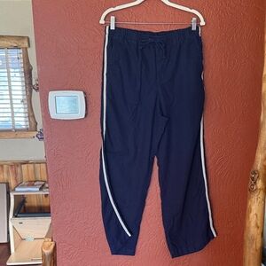 GAP Mid-Rise Linen-Blend Wide Leg Pants